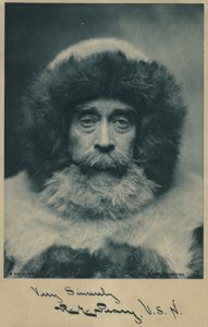 Robert Peary (1856-1920), amerykański badacz Arktyki (zdjęcie czarno-białe) autorstwa American Photographer