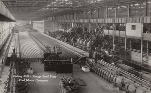Walcownia, Zakład Stalowy Rouge; Ford Motor Company, Dearborn, Michigan autorstwa American Photographer