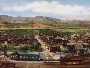 Salida i góra Ouray (zdjęcie kolorowe) autorstwa American Photographer