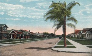 San Diego, Kalifornia: Residence Street (zdjęcie kolorowe) autorstwa American Photographer