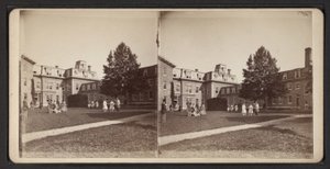 Stereoskopowe widoki Wspólnoty Oneida, c.1870 (zdjęcie czarno-białe) autorstwa American Photographer