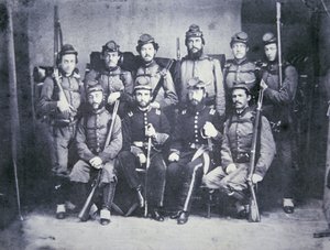 Charleston Zouave Kadeci Armii Konfederatów autorstwa American Photographer