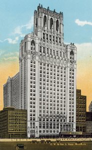 Nowa zjednoczona świątynia masońska (kolorowe zdjęcie) autorstwa American Photographer