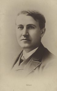 Thomas Edison (1847-1931), amerykański wynalazca autorstwa American Photographer