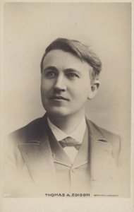 Thomas Edison (1847-1931), amerykański wynalazca autorstwa American Photographer