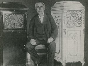 Thomas Edison, amerykański wynalazca autorstwa American Photographer