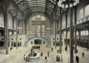 Hala kolejowa, Chicago Union Station (kolorowe zdjęcie) autorstwa American Photographer