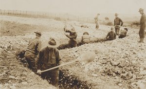 US Marines we Francji Kopanie w latach 1917-19 autorstwa American Photographer