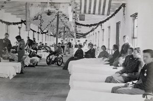 Oddział w szpitalu Armory Square, Waszyngton DC, ok. 1865 r. autorstwa American Photographer
