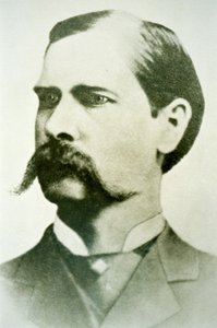Wyatt Earp (1848-1929) c.1886 (zdjęcie czarno-białe) autorstwa American Photographer