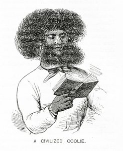Cywilizowany kulis, ilustracja z Appletons Journal, 4 maja 1872 r. autorstwa American School