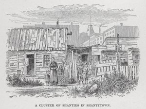 Gromada szant w Shantytown (lito) autorstwa American School