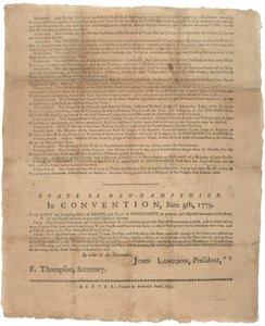 Deklaracja praw i apel rządu dla stanu New Hampshire, 1779 autorstwa American School