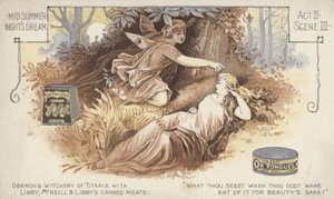 Sen nocy letniej, akt II, scena III (chromolitho) autorstwa American School