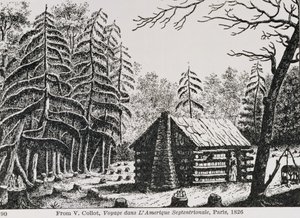 Kabina graniczna, z „Korowód Ameryki, tom 3”, Ralph Henry Gabriel, 1926 autorstwa American School