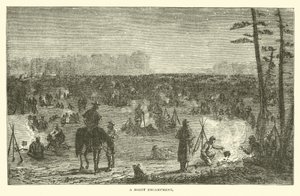 Nocny obóz, grudzień 1862 autorstwa American School