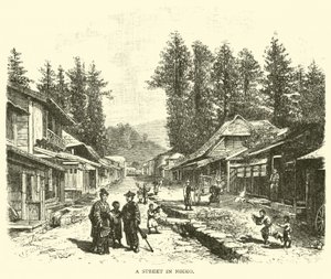 Ulica w Nikko autorstwa American School