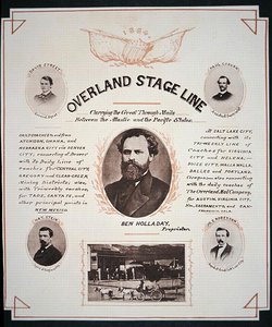 Reklama dla Overland Stage Line autorstwa American School