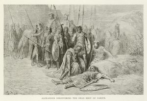 Aleksander odkrywa martwe ciało Dariusza autorstwa American School