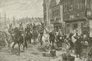 Alvas Last Ride przez Amsterdam, z obrazu Chas Rochussen autorstwa American School