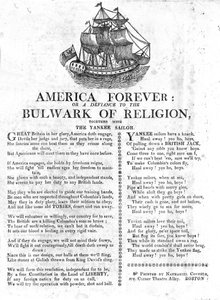 America Forever or a Defiance to the Bastion of Religion, razem z Yankee Sailor (druk gazetowy) autorstwa American School