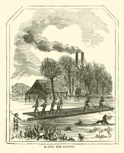 Wśród Bayous, marzec 1863 autorstwa American School