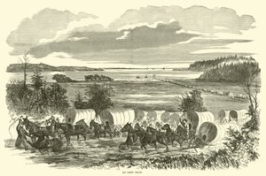 Pociąg wojskowy, listopad 1862 autorstwa American School
