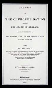 Traktat przeciwko wysiedleniom, autorstwa Cherokee Nation, w odpowiedzi na przymusowe wysiedlenie Indian z ich ojczyzny autorstwa American School