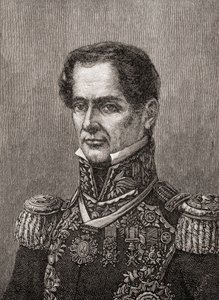 Antonio de Padua Maria Severino Lopez de Santa Anna y Perez de Lebro, z „Historii naszego kraju”, wydanie 1905 (rycina) autorstwa American School