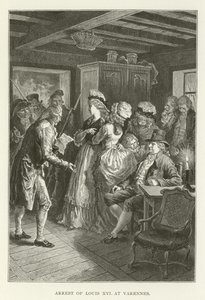 Aresztowanie Ludwika XVI w Varennes autorstwa American School