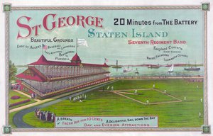 Boisko do baseballu w parku St. George na Staten Island autorstwa American School