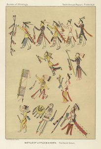 Bitwa pod Little Bighorn autorstwa American School