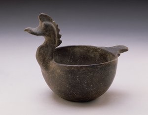 Miska z wizerunkiem ptaka, Mississippi (ceramiczna) autorstwa American School