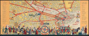 Boston to miasto przeglądające: co zobaczyć i jak cieszyć się wizytą, ok. 1935-45 (kolor lito) autorstwa American School