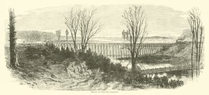 Most na Kolei Wojskowej, marzec 1865 autorstwa American School