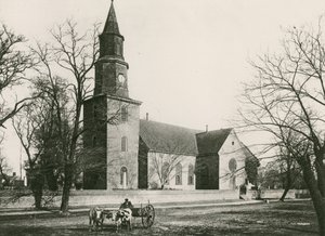 Kościół parafialny Bruton (fotograwiura) autorstwa American School