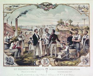 By Industry We Thrive, opublikowanej przez Kimmel i Voigt, 1873 autorstwa American School
