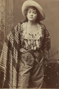 Wizerunek karty gabinetowej aktora Adah Isaacs Menken autorstwa American School