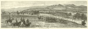 Obóz u podnóża Blue Ridge, październik 1863 autorstwa American School