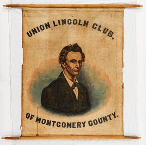 Baner kampanii dla Abrahama Lincolna, hrabstwo Montgomery autorstwa American School