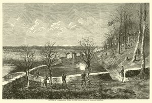 Przechwytywanie prac Konfederatów w Białym Domu na Górze Widokowej, listopad 1863 r. autorstwa American School
