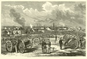 Zdobyte działo konfederatów przed kwaterą główną generała Thomassa, listopad 1863 r. autorstwa American School