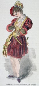 Charlotte Cushman (1816-76) w kostiumie Romeo, 1851 autorstwa American School