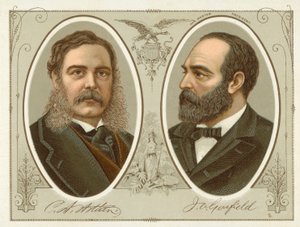 Chester Arthur, James Garfield (chromolitho) autorstwa American School
