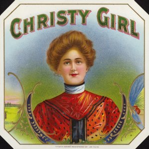 Christy Girl, etykieta na cygara autorstwa American School