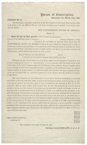 Okólnik nr. 12, blankiet wniosku o zwolnienie ze służby w Armii Konfederacji, 24 marca 1864 r. autorstwa American School