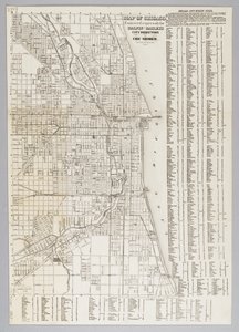 Mapa miasta Chicago autorstwa American School