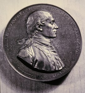 Medal pamiątkowy John Paul Jones, według portretu Jean-Antoine Houdona autorstwa American School
