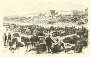 Ewakuacja konfederatów z Brownsville, listopad 1863 autorstwa American School