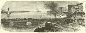 Konfederaci ewakuują się z Savannah, grudzień 1864 r. autorstwa American School